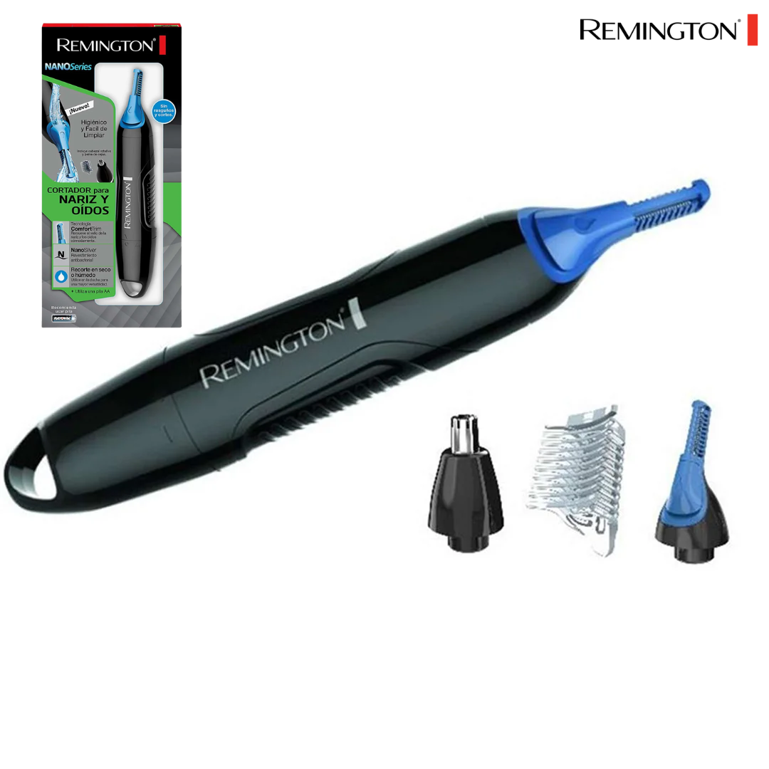 (LLEGANDO 3 DE JULIO) Recortadora de Nariz, Oídos y Cejas Remington NE3250 | Trimmer Inalámbrico con Tecnología Comfort Trim