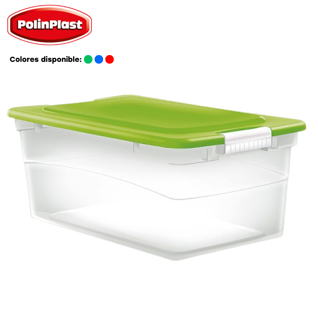 Caja Organizadora Plástica Lok-It Nº50 44L Polinplast 175-074 POLINPLAST