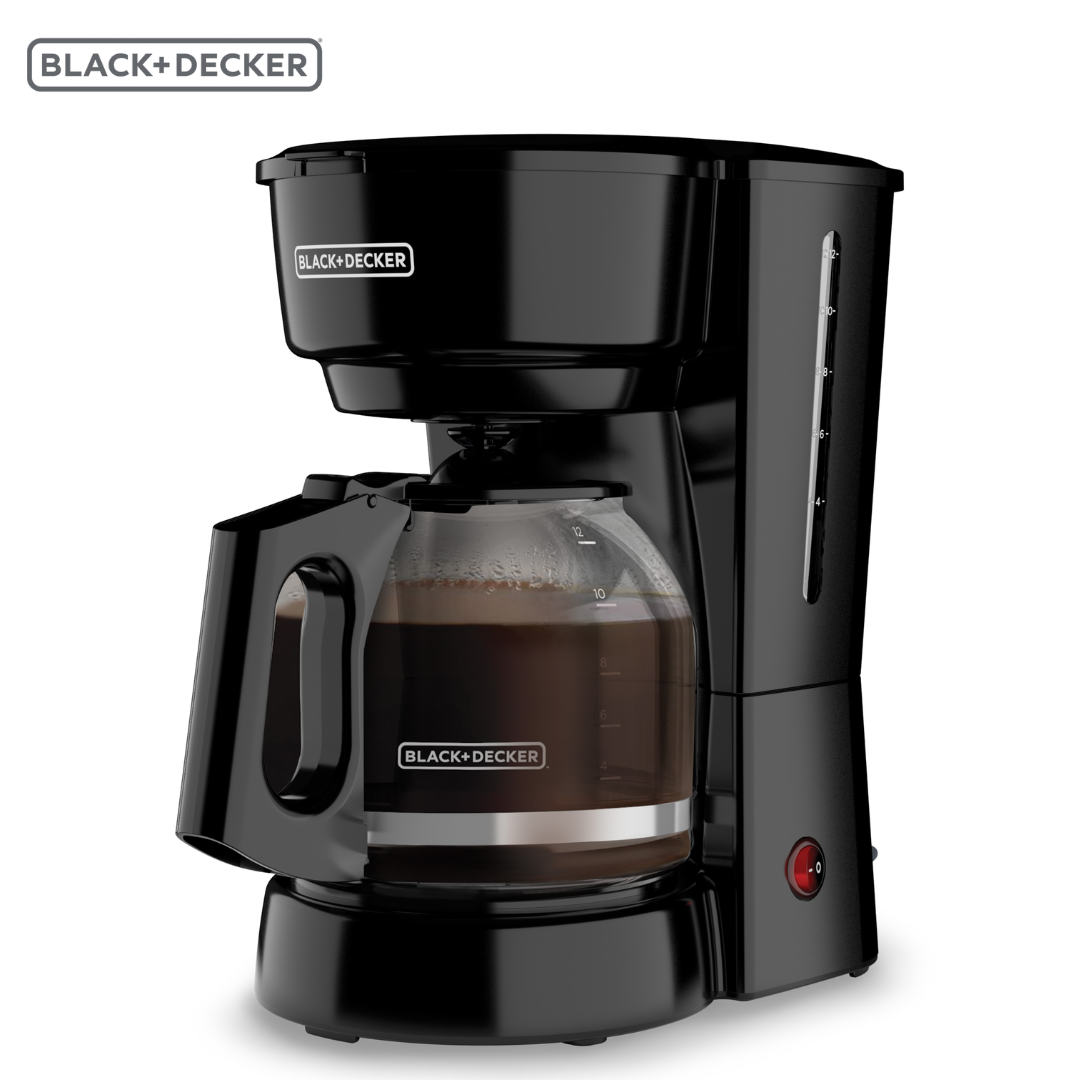 Cafetera Eléctrica Vortex de 12 Tazas Negro Black and Decker CM0916B