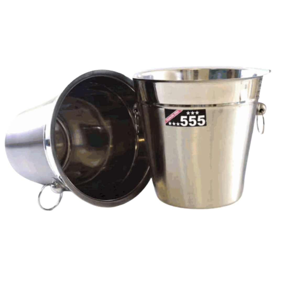 Hielera de Acero Inoxidable 22cm 555 MI-4064 Balde. 555