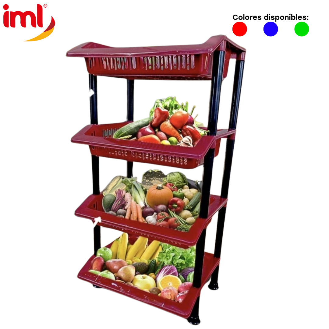 Frutero de Plástico 4 Niveles FR-4B IML