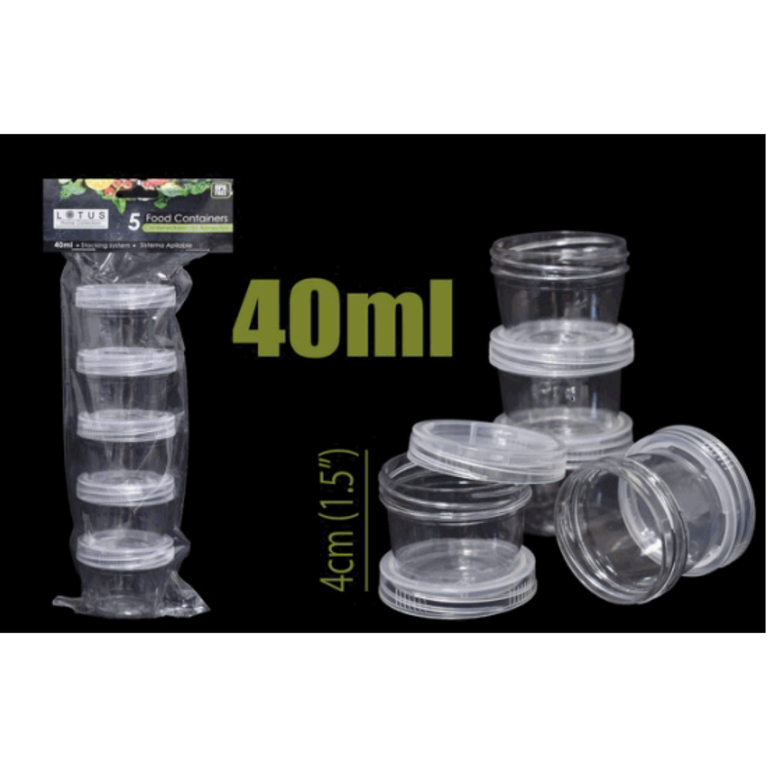 Set 3 Envases Plásticos 40ml Lotus 021-73442