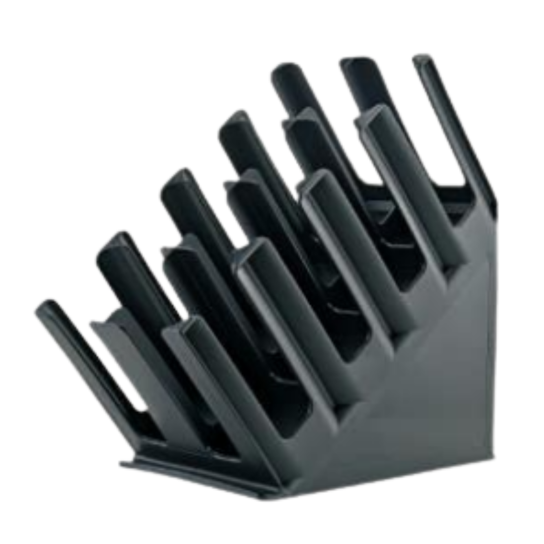 Organizador de Vasos Plásticos de 4 Compartimientos Negro HVB-B3008 Dispensador de vasos. Selecto