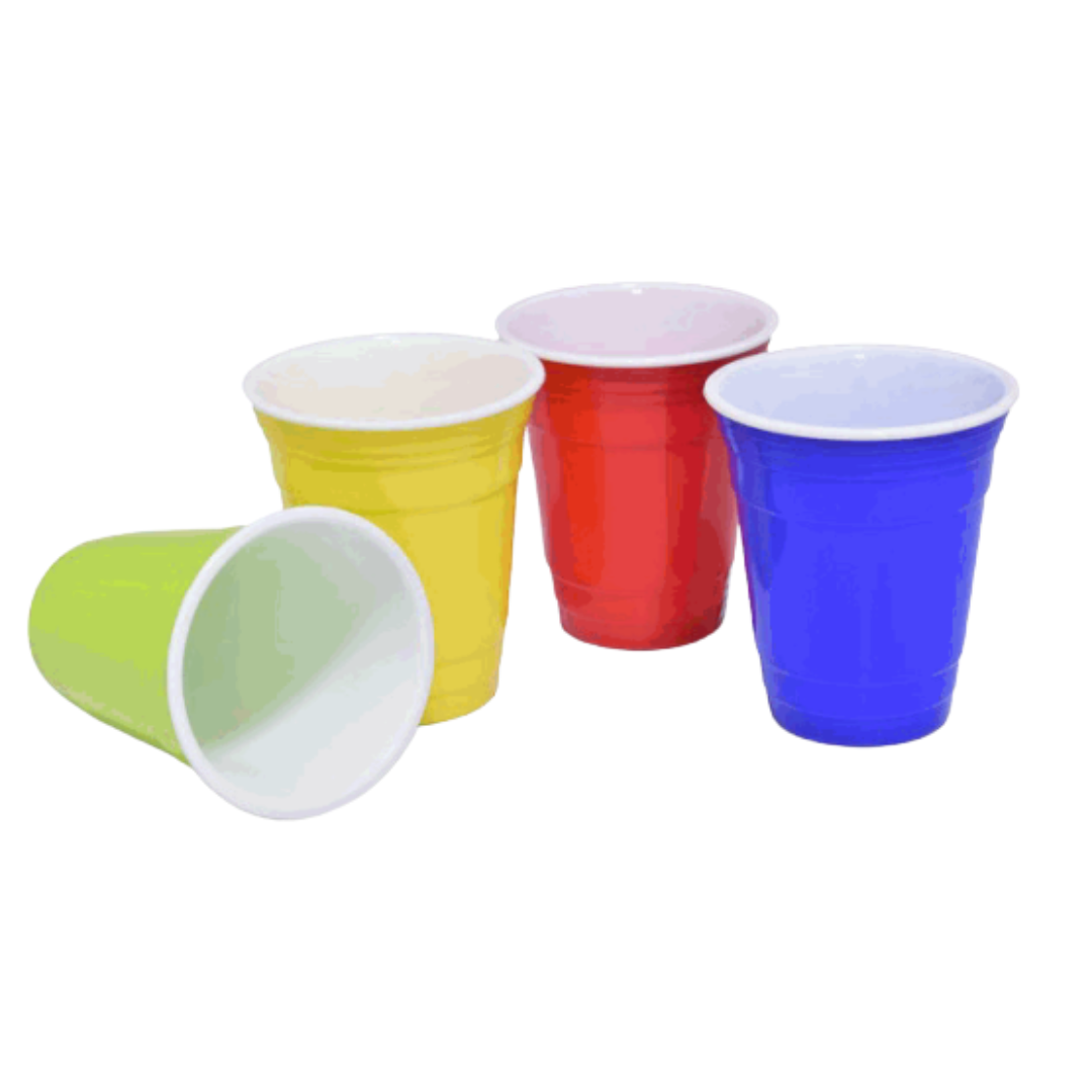 Vaso Plástico de Colores Fuerte 021-73428 Selecto