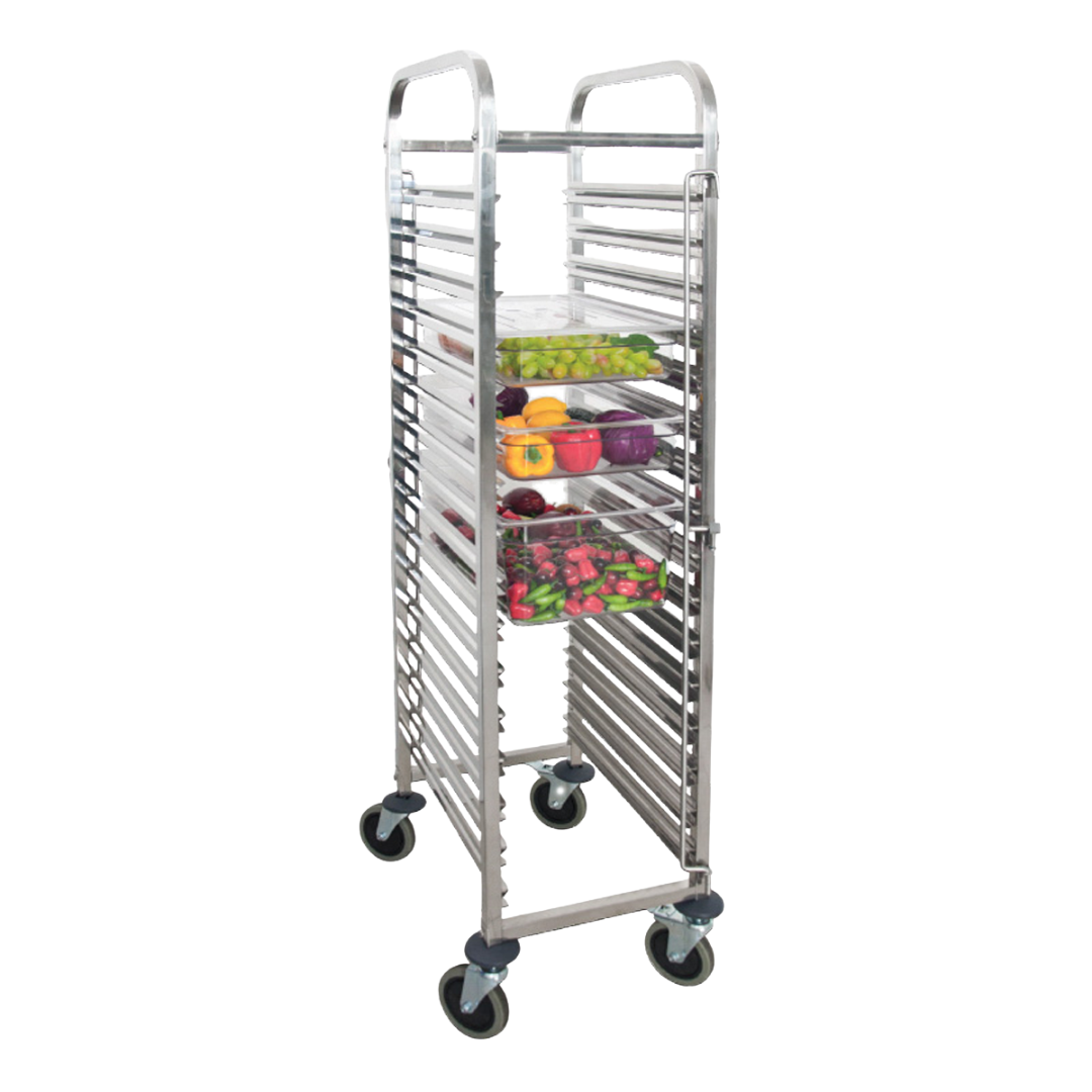 Carrito de Panadería 16 Niveles en Acero Inoxidable para Bandejas de 60x40cm 110102B Selecto