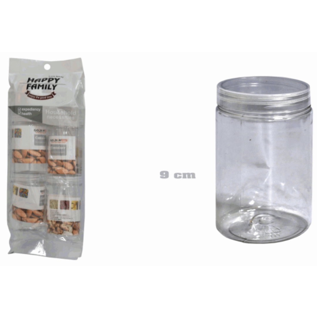 Set 5 Envases Plásticos 9cm 86295