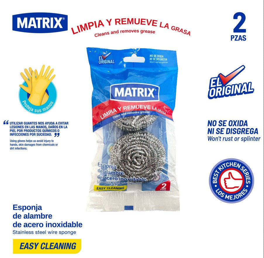 Set 2 Brillo de Fregar Matrix SS-02BG MATRIX