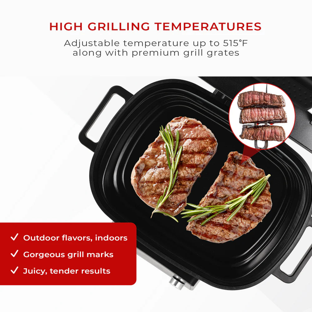 Freidora de Aire Cuckoo CAFG-A0601S 6 Qt | Air Grill Multifuncional de Acero Inoxidable