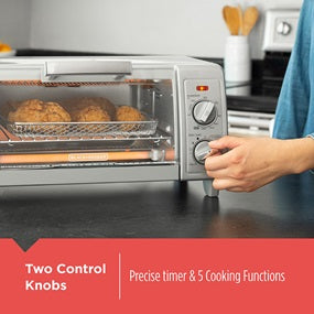 Horno Eléctrico de Convección y Freidora de Aire Black and Decker TO1785SG BLACK + DECKER