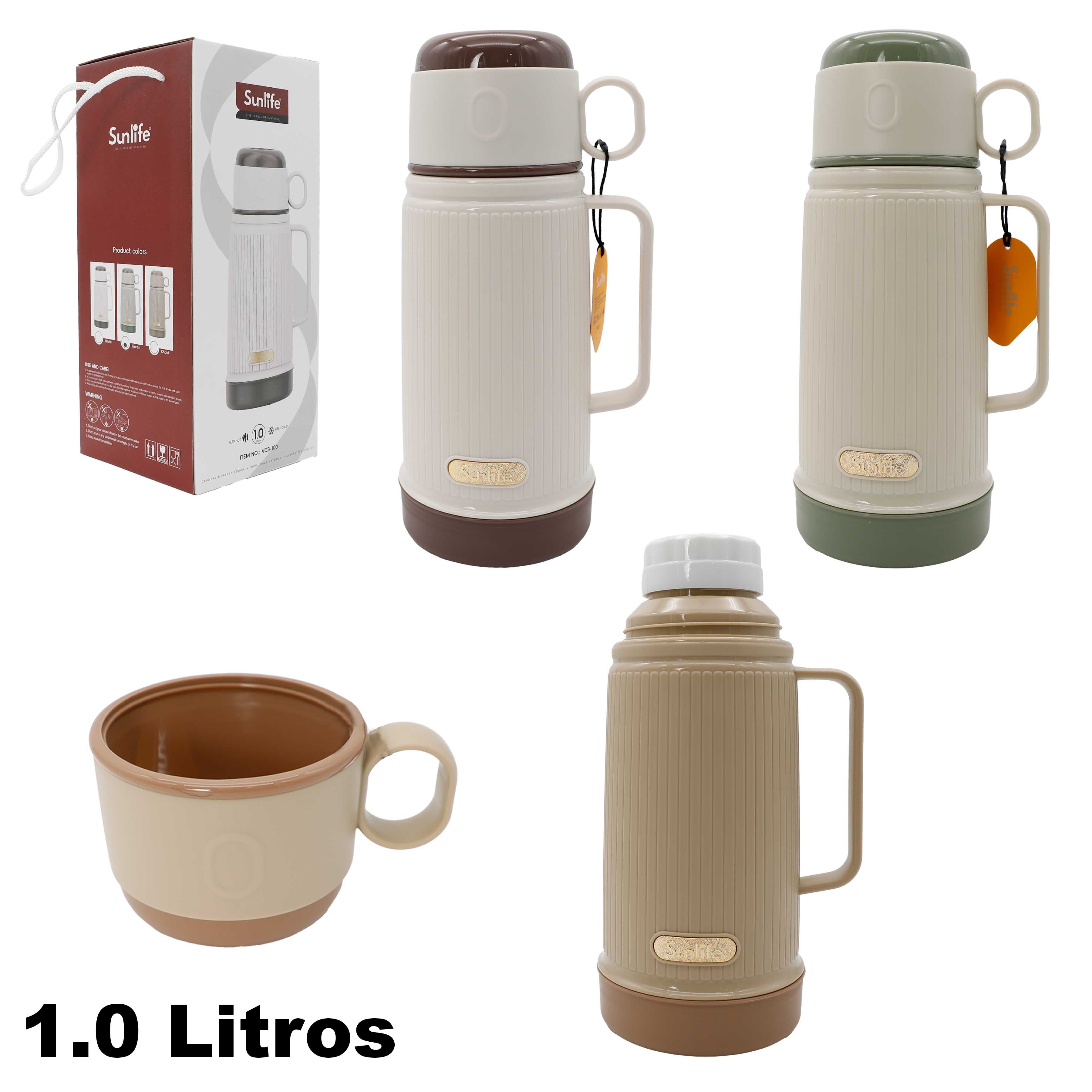 (LLEGANDO 5 DE JUNIO) Termo de Agua Plástico 1.0L VCB-100