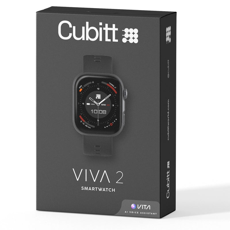 Smartwatch Reloj Inteligente Cubitt VIVA 2 Obsidian Black con Pantalla AMOLED 1.85", Llamadas Bluetooth y VITA AI CT-VIVA2-1