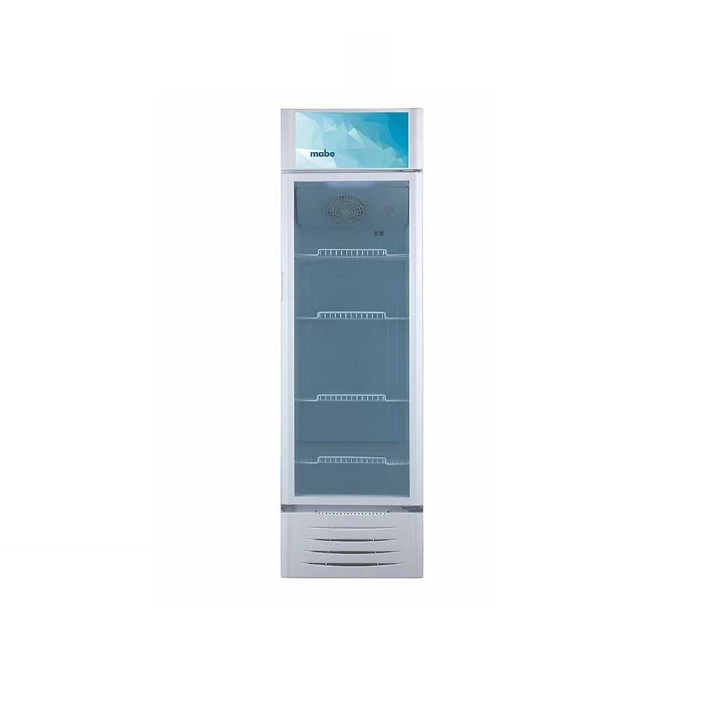 Vitrina Refrigeradora Comercial de Bebidas Mabe VM2164LB0 de 8 Pies Cúbicos (216 Litros), Puerta de Vidrio, Iluminación LED, Color Blanco