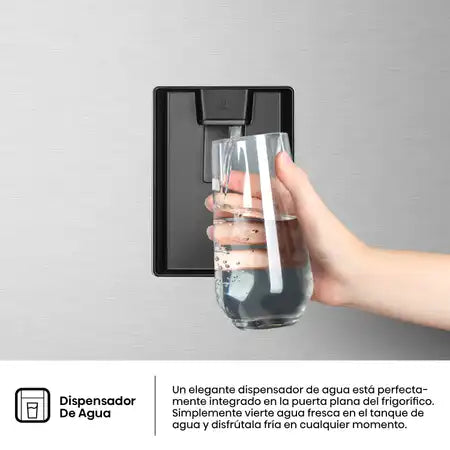 Refrigeradora Top Mount Hisense RT3N375NACA 13.4 Pies³ No Frost con Compresor Inverter, Multi Air Flow y Dispensador de Agua | Acero Inoxidable Nevera.