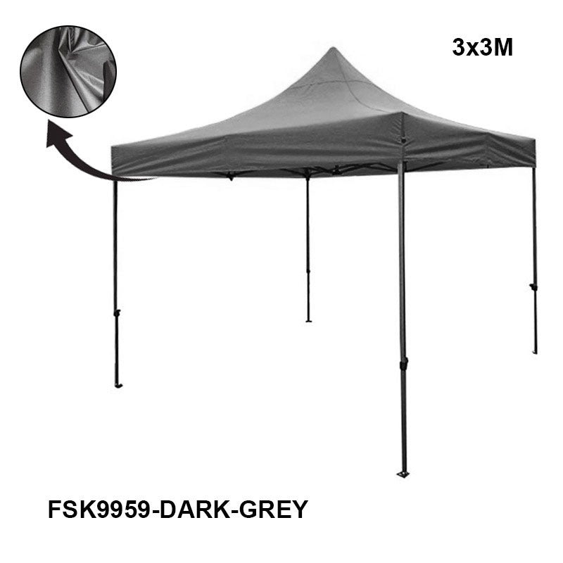 Tolda Plegable Gris 3x3m FSK9959-DARK-GREY Selecto