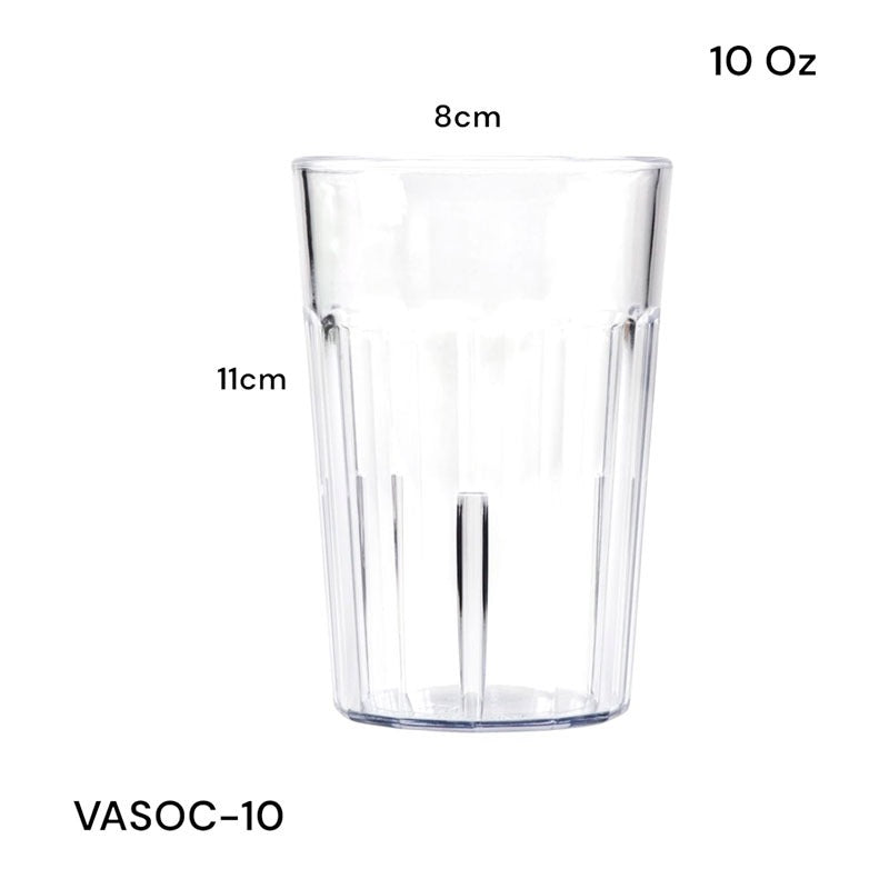 Vaso Plástico Transparente 10oz VASOC-10 Selecto