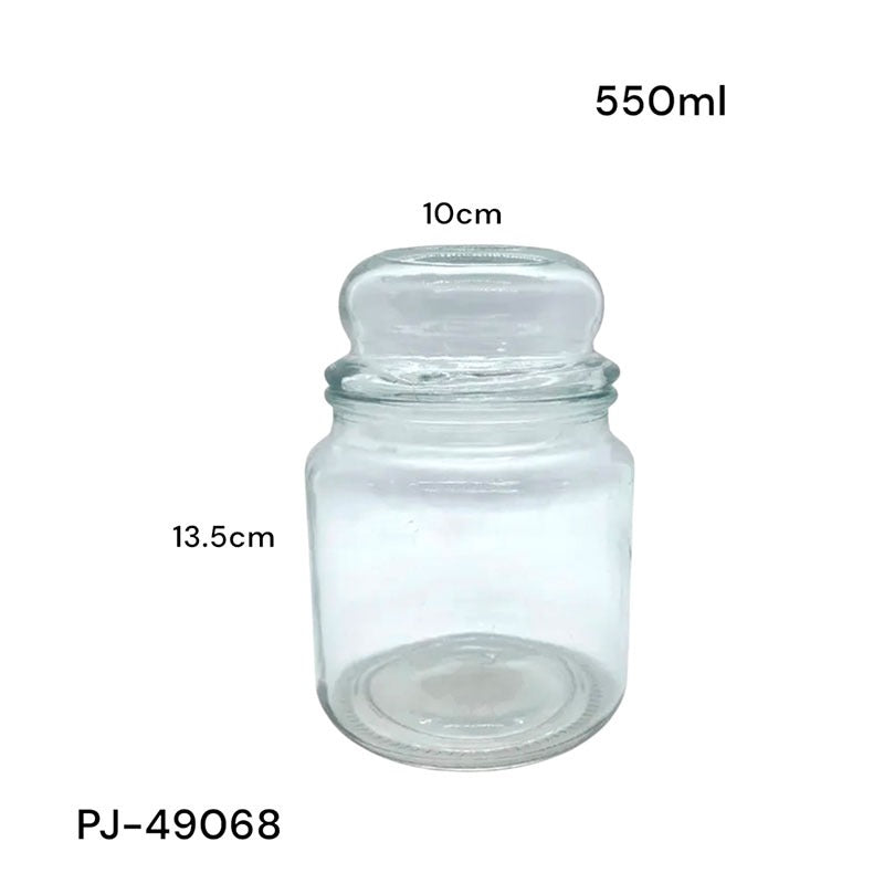 Envase con Tapa de Vidrio 550ml PJ-49068