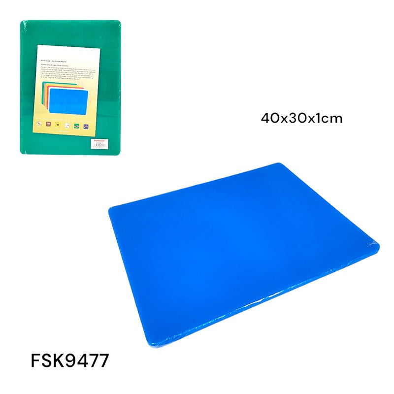 Tabla de Picar Plástico Azul 40x30x1cm FSK9477 Selecto