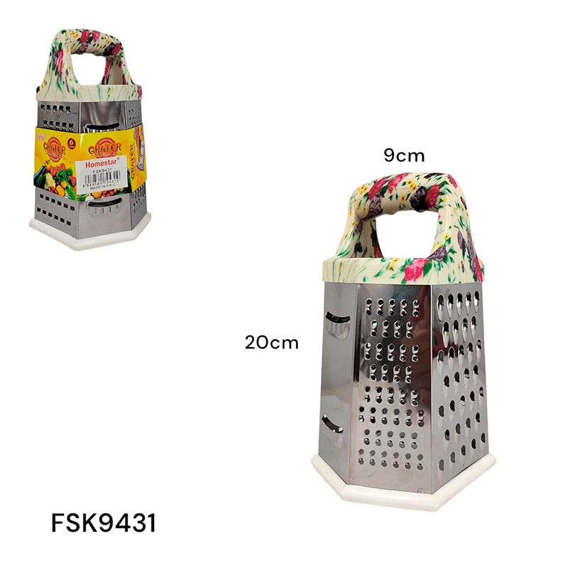 Rallador de 6 Lados Acero Inoxidable 20x9cm FSK9431