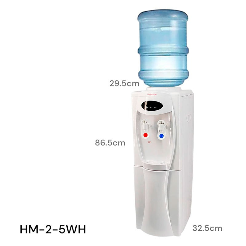 Dispensador de Agua para Garrafón Eléctrico Agua Caliente y Frío HM-2-5WH Homestar