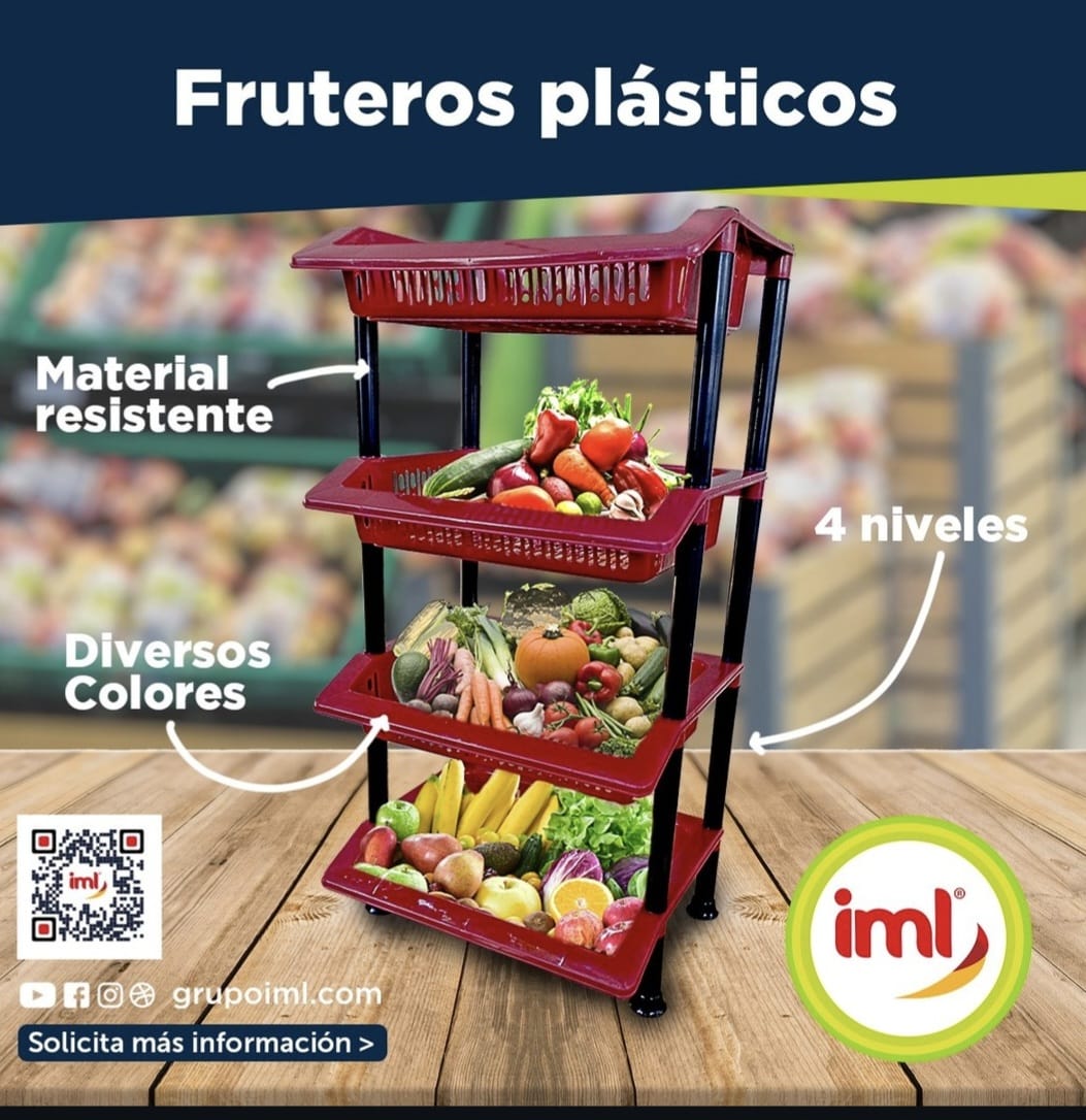 Frutero de Plástico 4 Niveles FR-4B IML