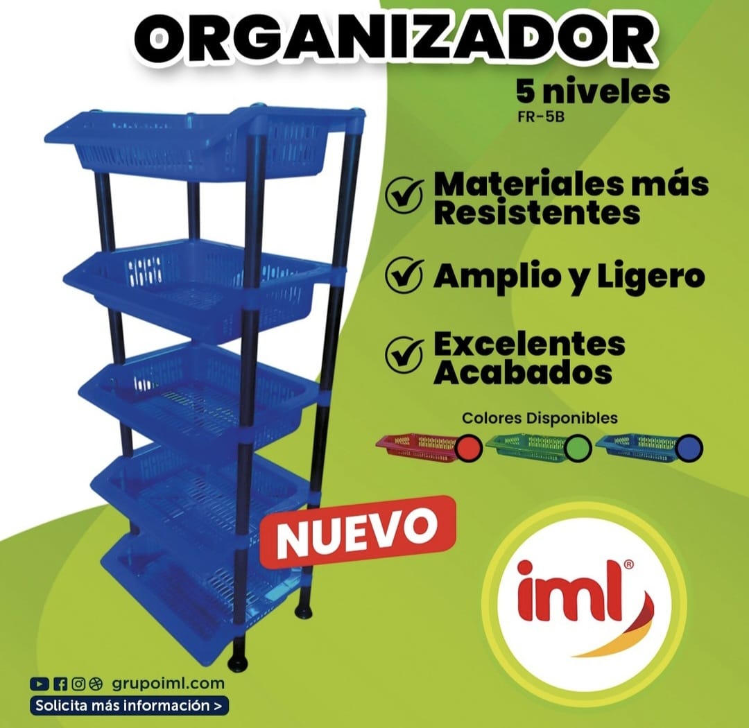 Frutero de Plástico 5 Niveles FR-5B IML
