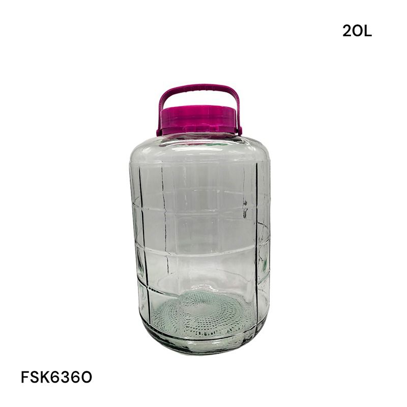 Envase de Vidrio con Tapa 20L FSK6360 Frasco. Selecto