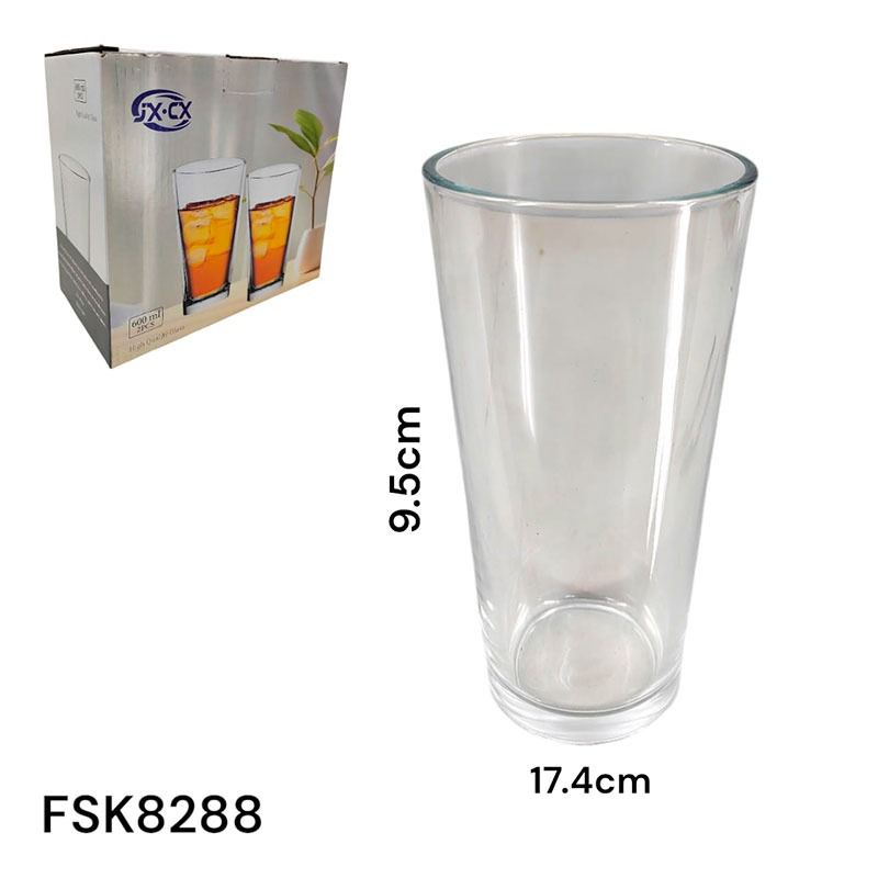 Set 2 Vasos de Vidrio 20oz FSK8288