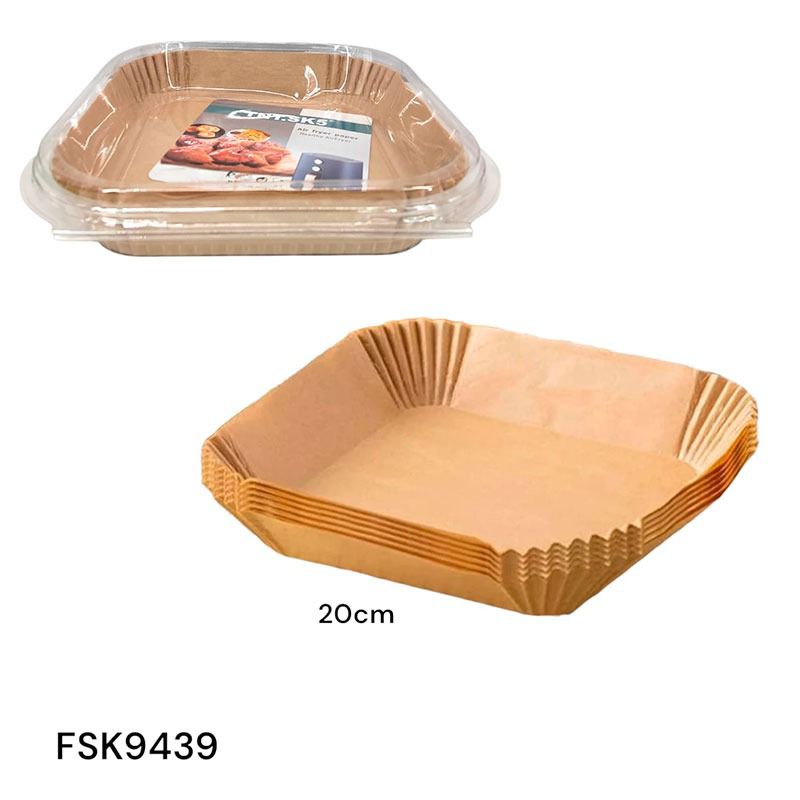 Set 50 Filtros de Freidora de Aire 20cm FSK9439 Papel para freidora de aire. filtro para freidora de aire.