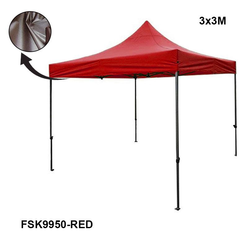 Tolda Plegable 3x3m Rojo FSK9950-RED Selecto