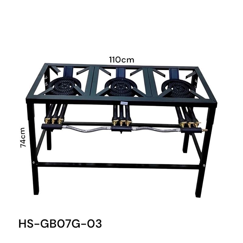 Estufa de Hierro 3 Quemadores a Gas Homestar HS-GB07G-03