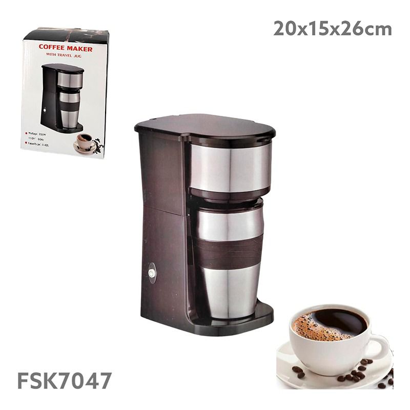 Cafetera con Vaso Eléctrica 0.42L Homestar FSK7047