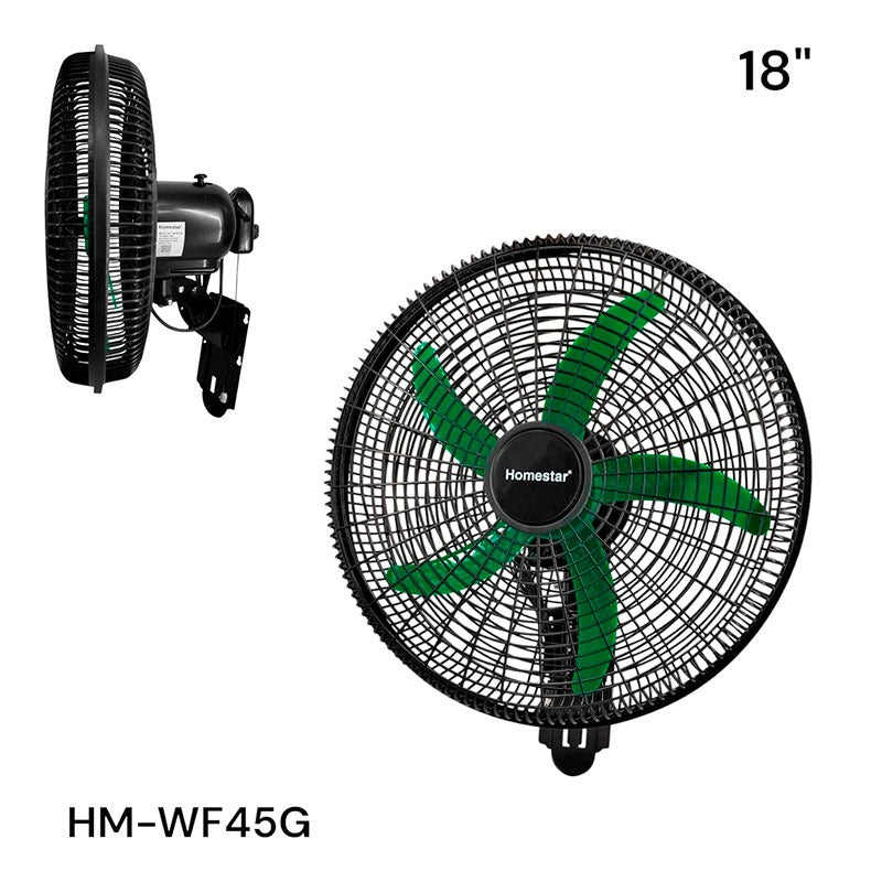 Abanico de Pared 5 Aspa 18" 4 Colores Disponibles Homestar