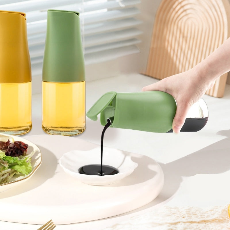 Aceitera de Vidrio con Vertedor Antigoteo | Dispensador para Aceite y Vinagre 89611