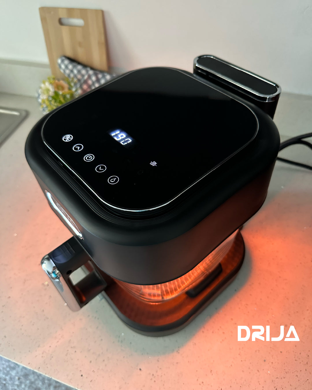 Freidora de Aire a Vapor Calzone de Lujo Black 4.5L Drija