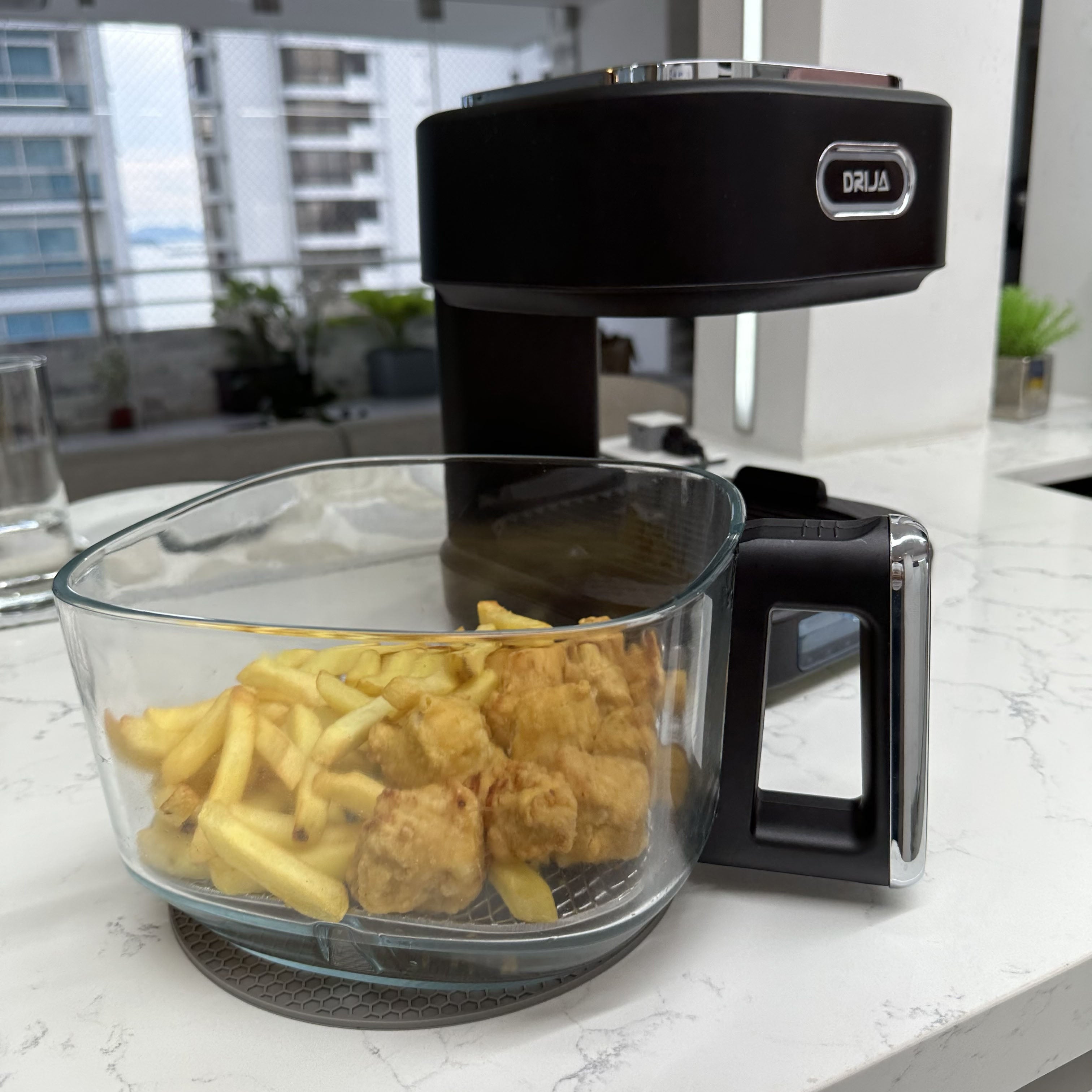 Freidora de Aire a Vapor Calzone de Lujo Black 4.5L Drija DRIJA