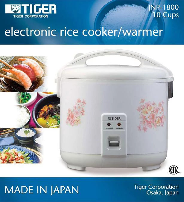 Arrocera Eléctrica de 10 Tazas 1.8L Tiger JNP-1800 TIGER