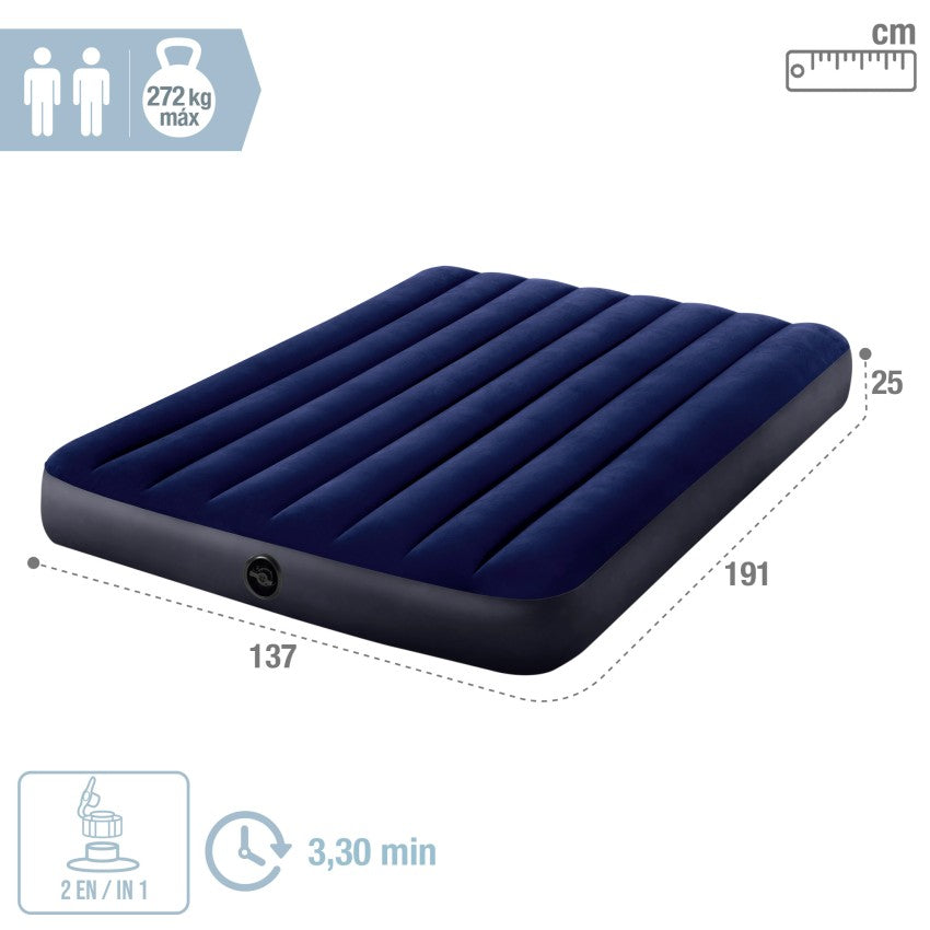 Colchón Inflable Doble Standard Classic Downy Full Intex 64758 INTEX