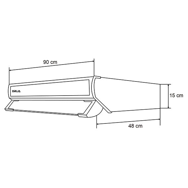 Extractor de Grasa Compacta 90 Black Drija DRIJA
