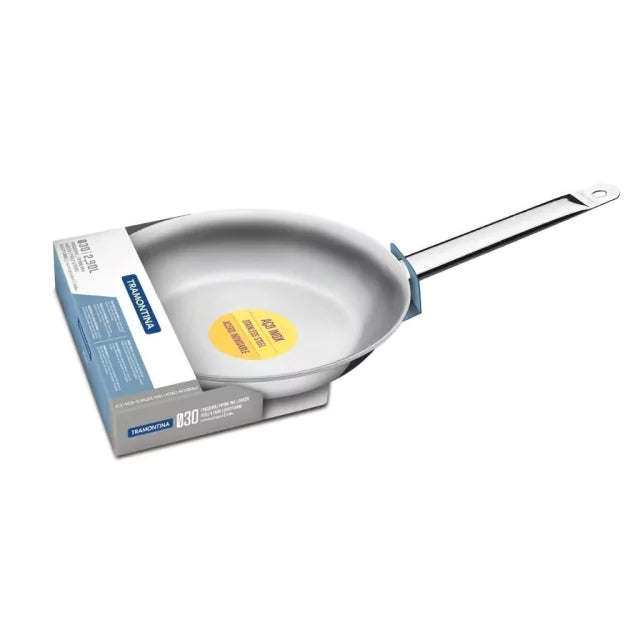 Sartén Tramontina Profesional de Acero Inoxidable con Triple Fondo de 30cm 62635/300