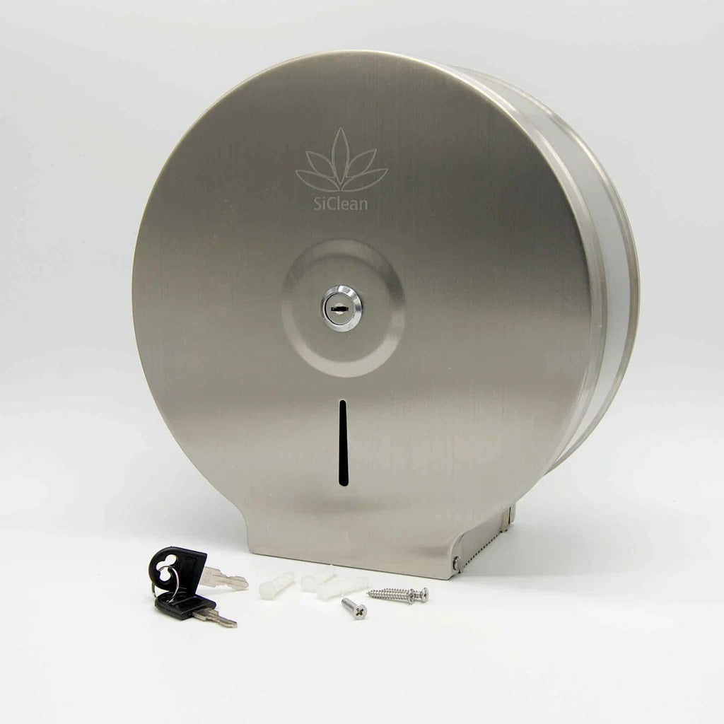 Dispensador Papel Higiénico Jumbo de Acero Inoxidable 1083 SiClean SICLEAN
