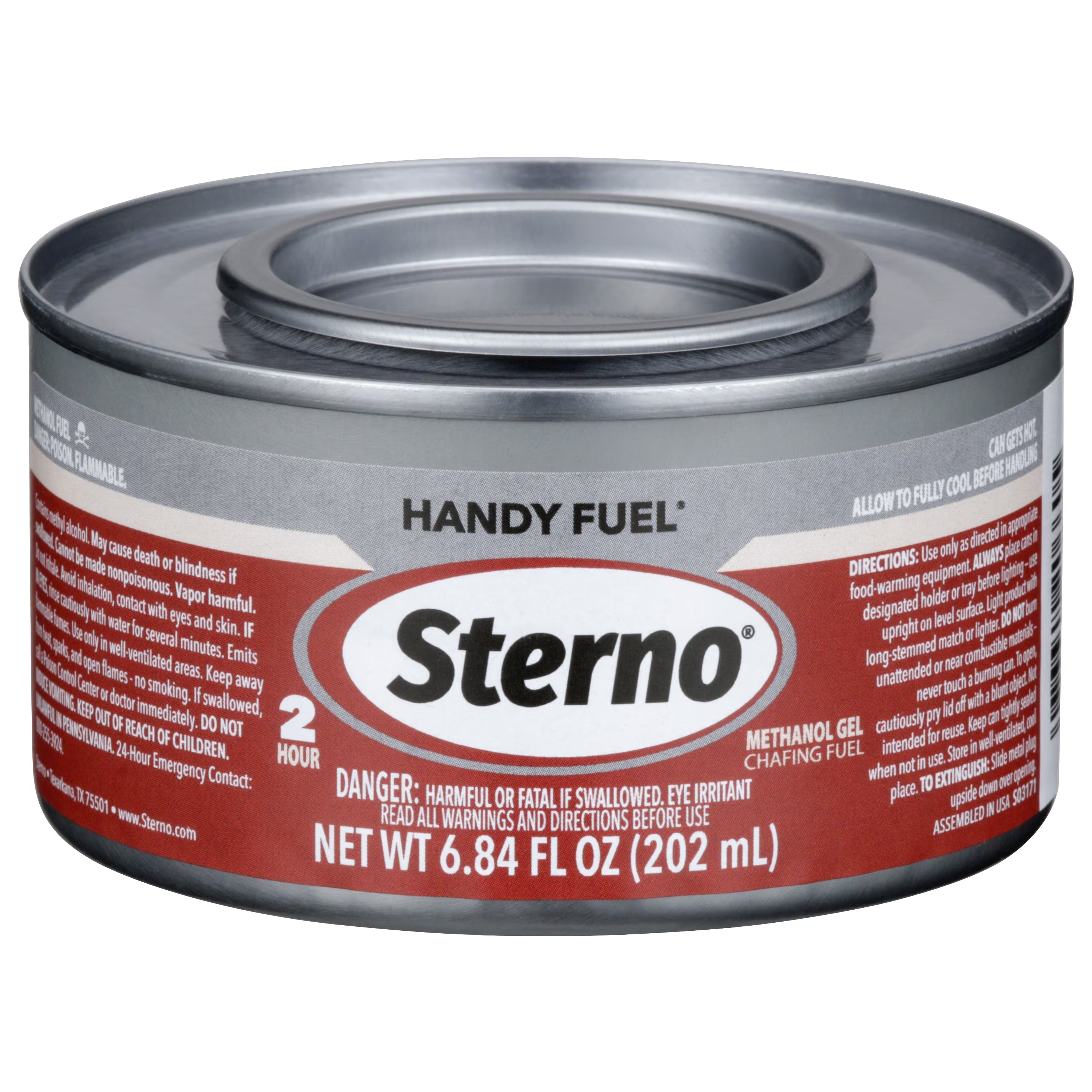 Esterno de 2 Horas 202ml en Gel Sterno O-ESTE01 sterno. Chafing fuel. Handy fuel. Buffet. STERNO