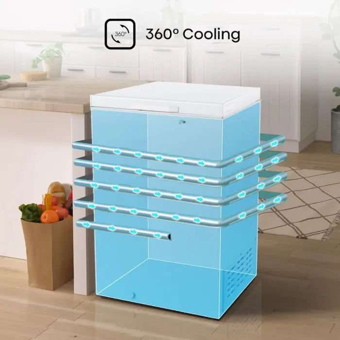 Congelador Horizontal 3.4p3 My Fresh Choice Blanco Hisense FC34D6BWXE Freezer. HISENSE