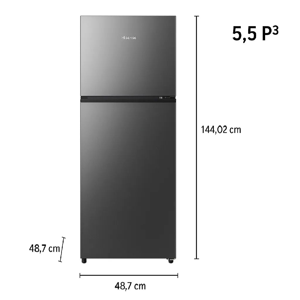 Refrigeradora Top Mount 5.5P3 Hisense RT55D6AAE HISENSE