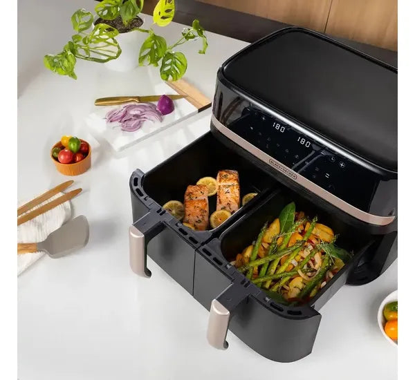 Freidora de Aire Doble Cesta 9L Purifry 9 Funciones en 1 Black and Decker AFBD92-1BDLA BLACK + DECKER
