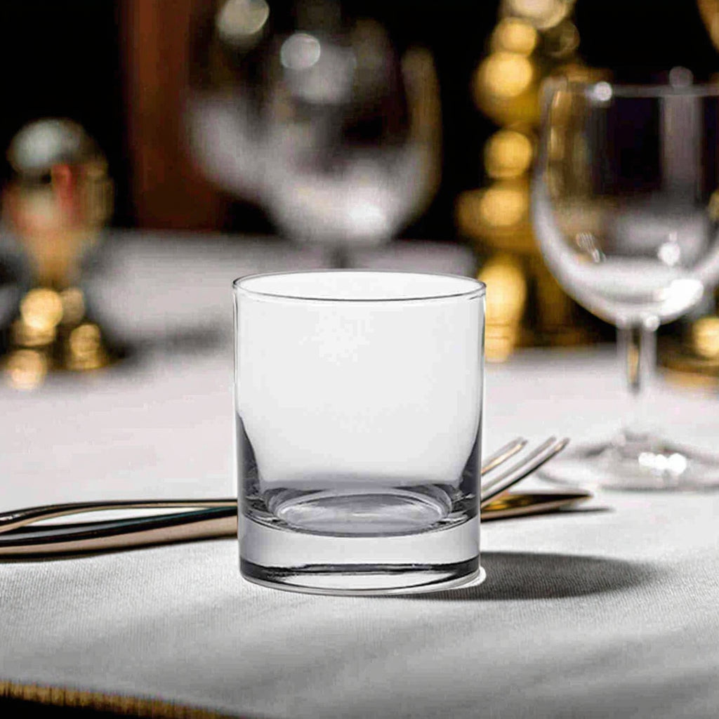 (LLEGANDO 3 D EJULIO) Vaso de Vidrio Nadir 330ml | Vaso Multiuso Transparente para Agua, Jugos y Refrescos, Whisky 75220200498742