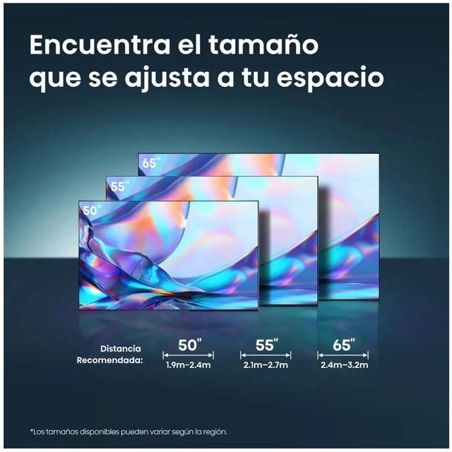 Televisor 55" LED Smart TV QLED 4K Ultra HD VIDAA U6 Modelo 2026 Hisense 55QD5SV Televisión. HISENSE