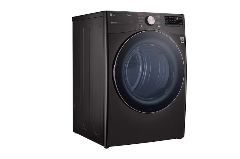 Secadora a Gas Carga Frontal 22kg con TurboSteam & SmartThinQ(Wi-Fi) Acero Negro LG DF22BV2BR