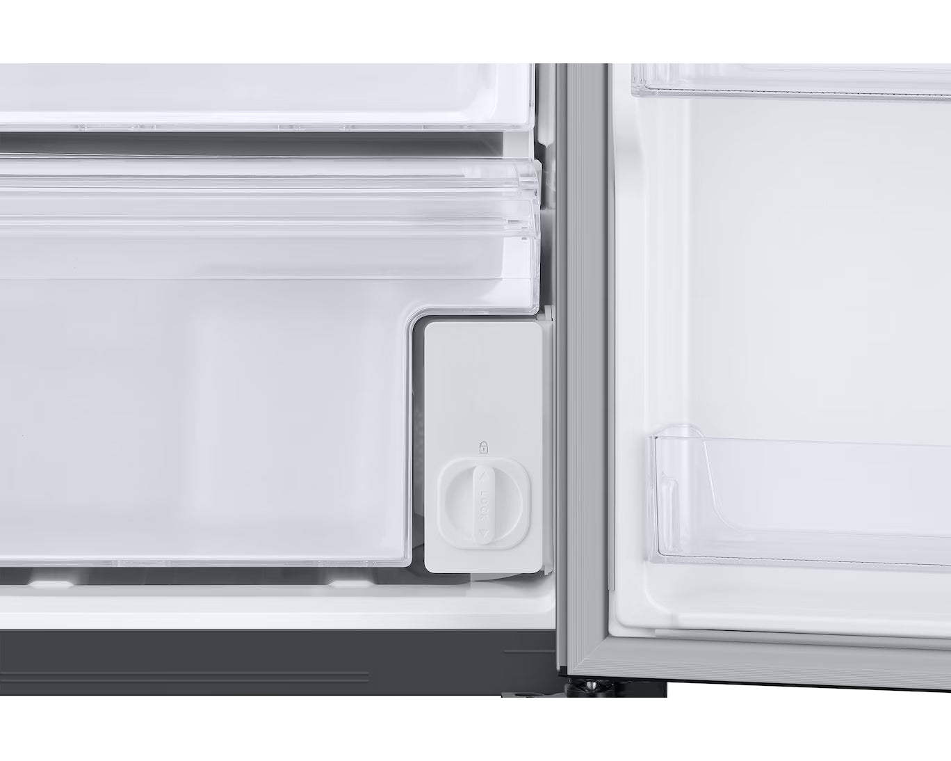 Refrigeradora Side by Side 22p3 con Dispensador de Agua e Hielo Silver all Around Cooling Inverter Samsung RS22T5200S9/AP Samsung