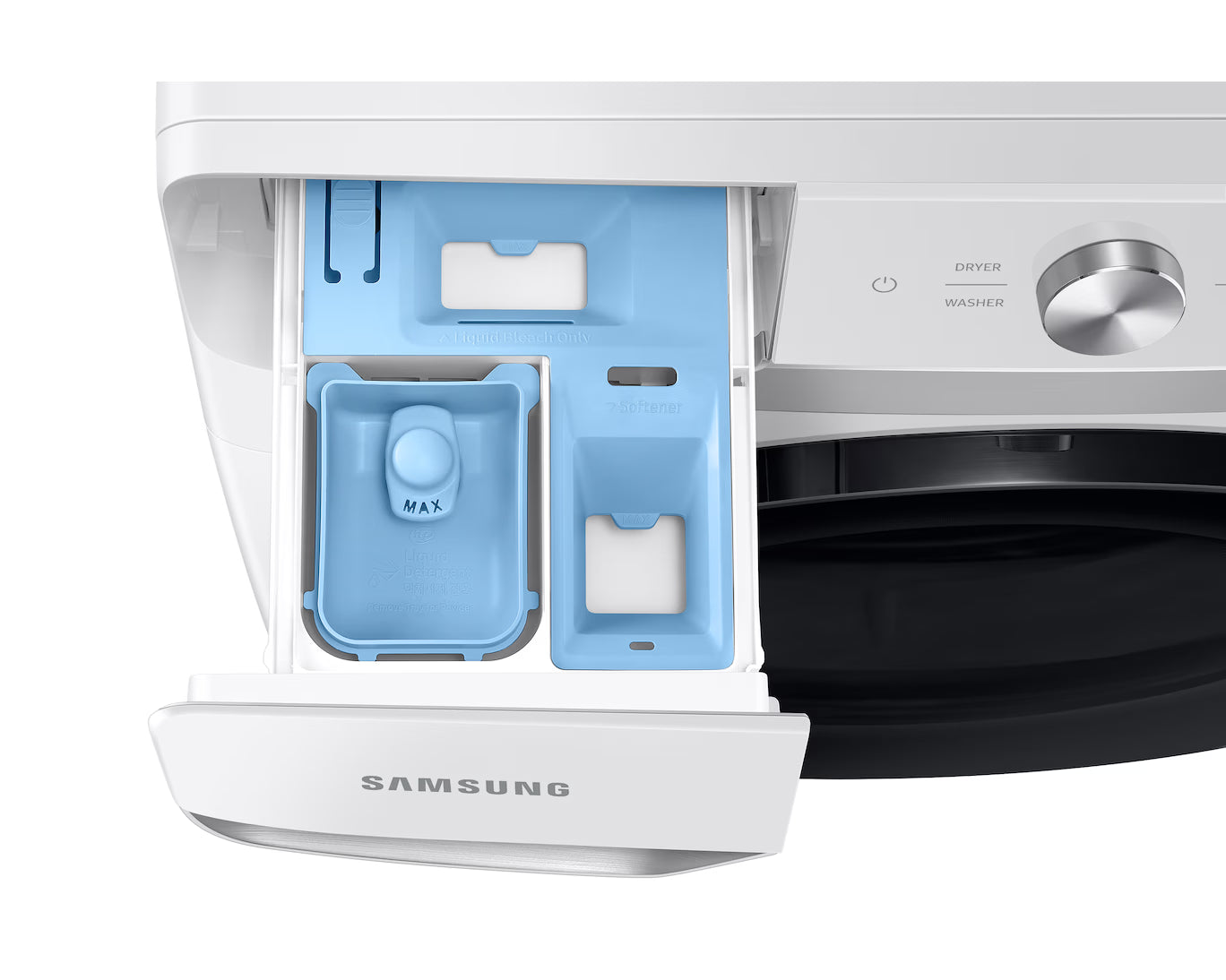 Lavadora Automática Carga Frontal 22kg Inverter con AI Control y MultiControl Blanco Samsung WF22C6400AW/AP Samsung