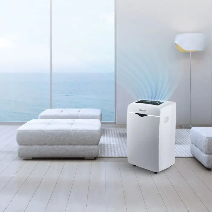 Aire Acondicionado Portátil 12,000 BTU R-32 Bajo Ruido Timer 24 Horas Hisense AP-12CW1RNXS20 HISENSE